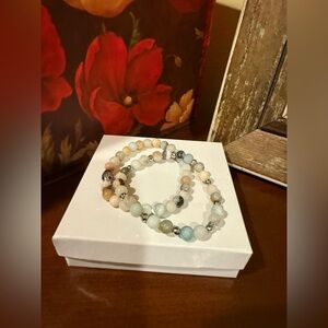 Elegant Multi-Color Beaded Bracelet Set